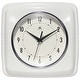 preview thumbnail 40 of 146, Infinity Instruments Retro 9.25-inch Square Wall Clock - 9.25 x 1.875 x 9.5 White