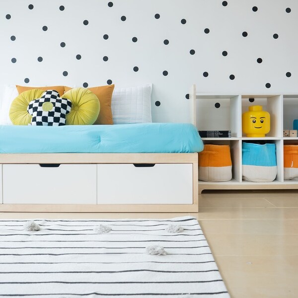 商品画像：Amazon.com: Bellemave Kids Twin Bed Frame with Storage 1