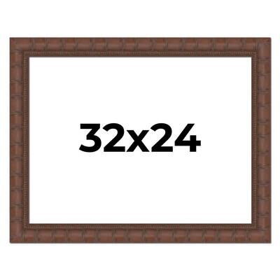 32x24 Frame Pewter Solid Wood Picture Frame Width 1.625 Inches | Interior Frame Depth 0.6875 Inches
