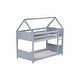 preview thumbnail 26 of 40, House-Style Twin Bunk Bed with Roof & Ladder