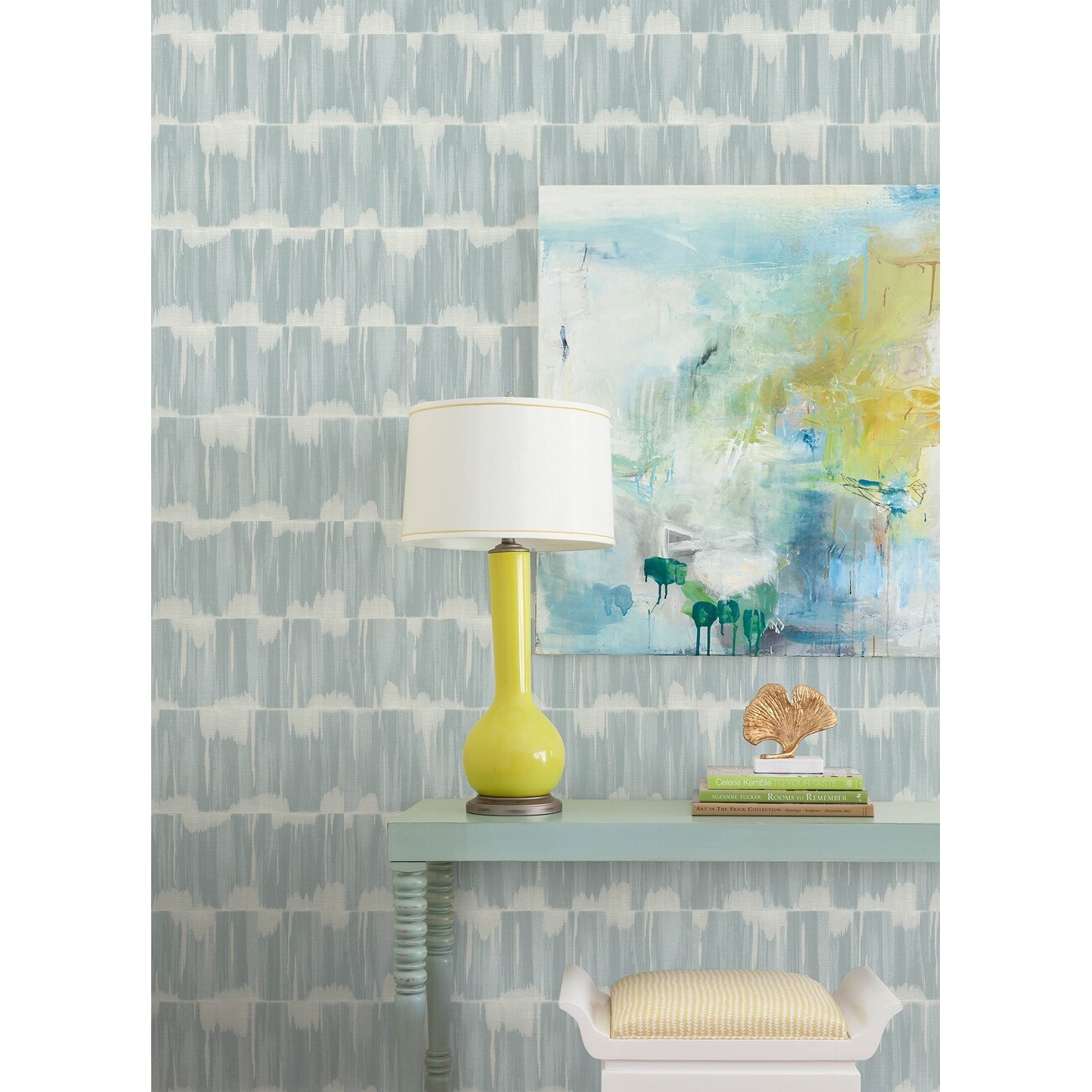 A-Street Prints Serendipity Light Blue Shibori Wallpaper