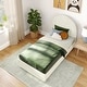 preview thumbnail 10 of 14, Max and Lily Twin-Size Upholstered Bed with Arched Headboard