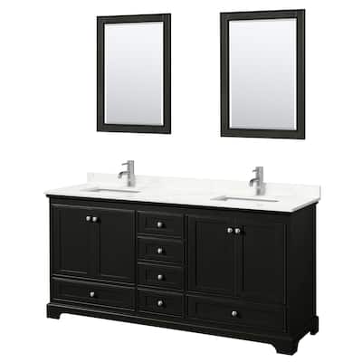 Wyndham Collection WCS202072D-QTZ-UNSM24 Deborah 72" Free Standing