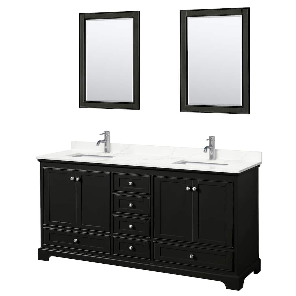 Wyndham Collection WCS202072D-QTZ-UNSM24 Deborah 72" Free Standing
