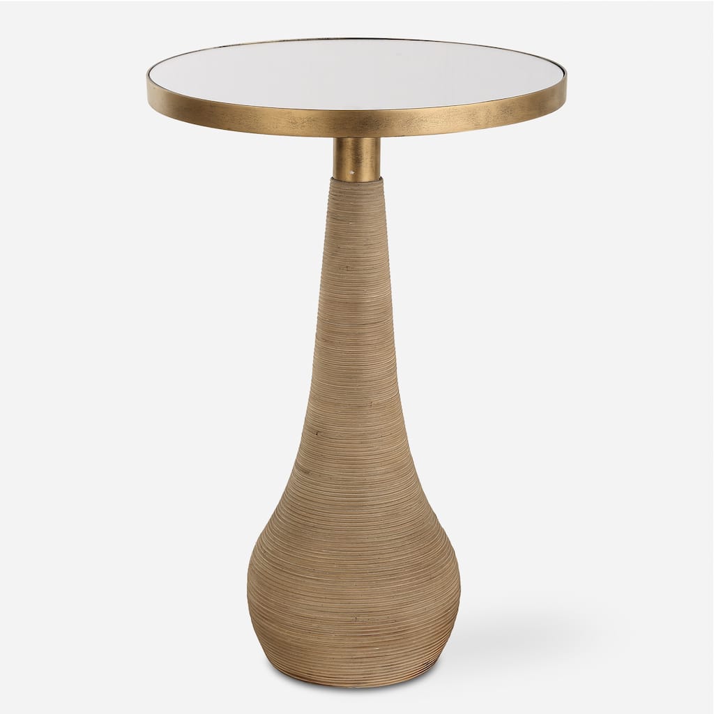 Uttermost Terra Brass Accent Table - 24"H x 16"W x 16"D
