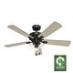preview thumbnail 2 of 22, Hunter 52" Crestfield Ceiling Fan w/ LED Light Kit, Pull Chain - Farmhouse, Transitional - EASY INSTALLATION!