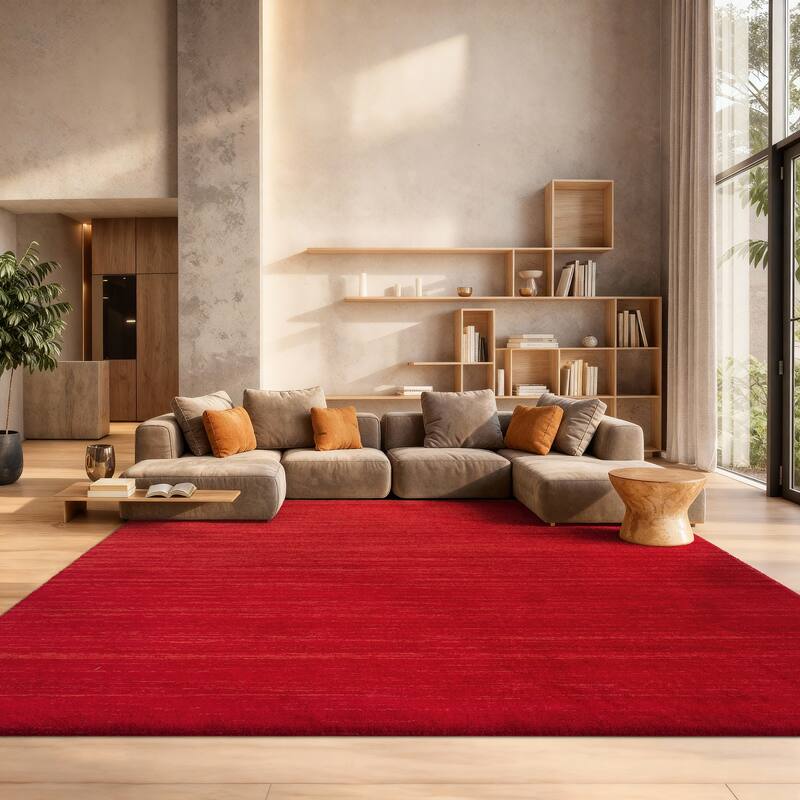 SAFAVIEH Adirondack Mieko Modern Ombre Distressed Area Rug - 8' x 10' - Red/Grey