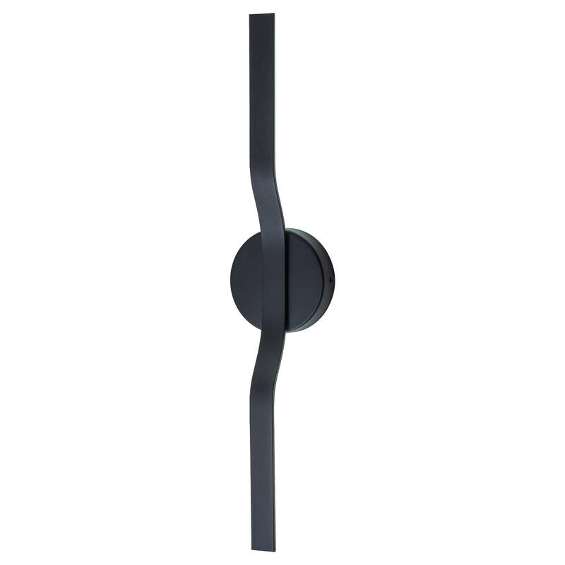 Modern Matte Black LED Wall Sconce with Linear Triac Dimmable Light