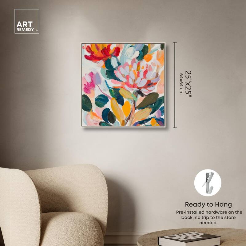 Lively Flora II Canvas by Art Remedy