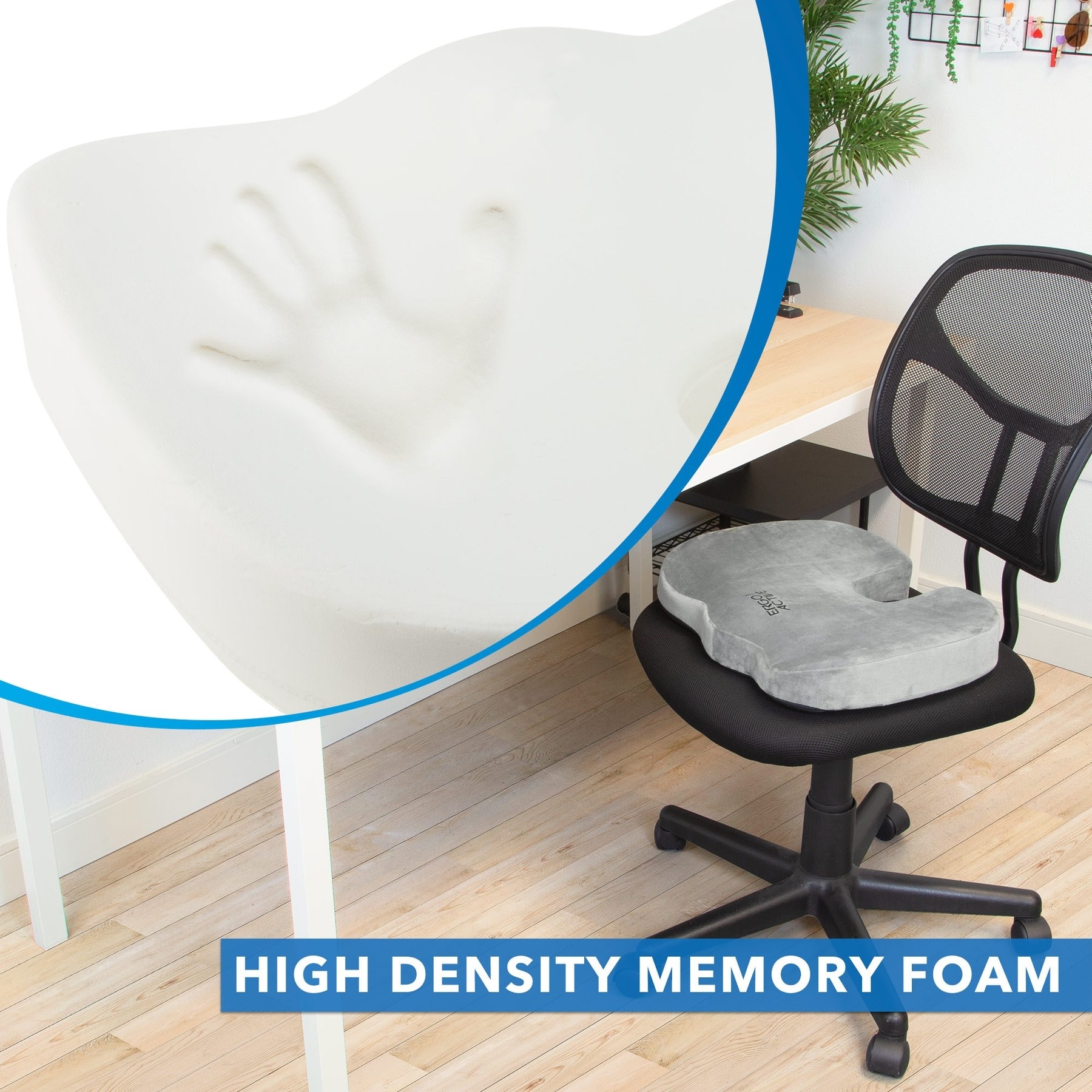 Mount-It! Premium Comfort Seat Cushion Memory Foam - Bed Bath