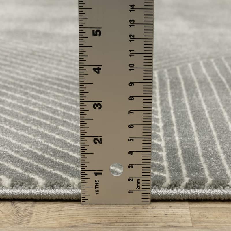 Style Haven Ripley Modern Geometric Mixed Pile Area Rug