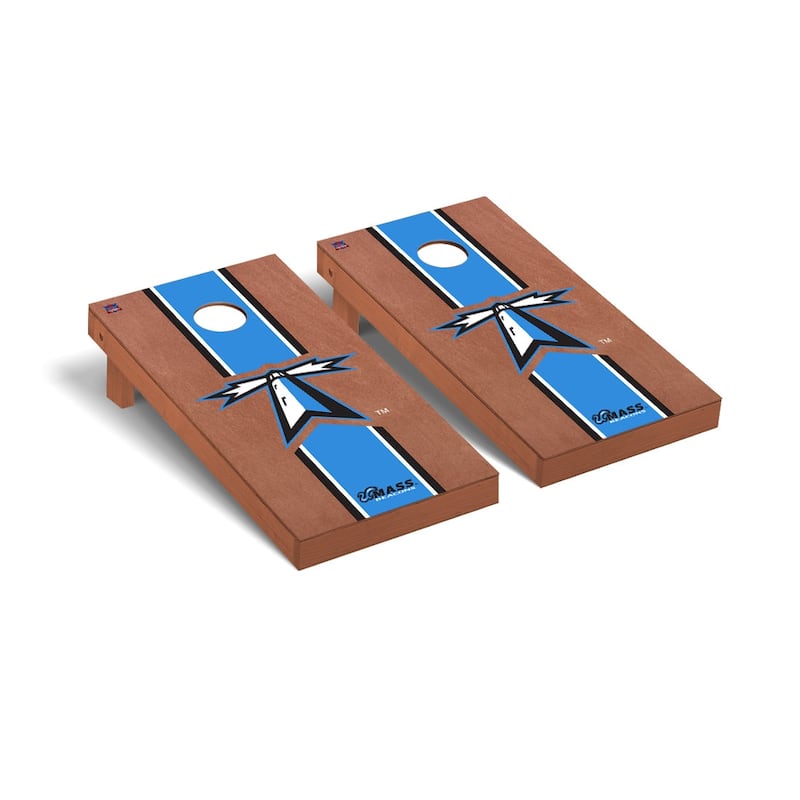 Massachusetts Boston UMASS Beacons Rosewood Cornhole Board Set