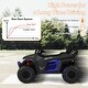preview thumbnail 10 of 27, 12V 2-Seater Kids Ride on UTV with Slow Start Function Music - 46.5” x 29” x 28”(L x W x H)