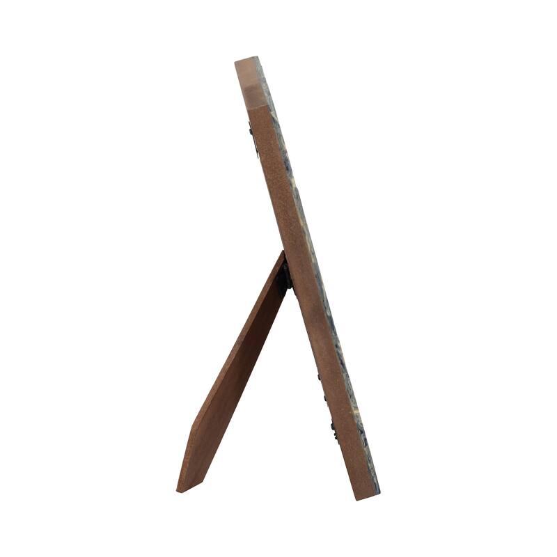 Resin Woven Rectangular Photo Frame - Blue