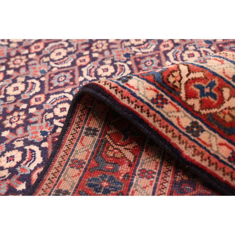 ECARPETGALLERY Hand-knotted Andelz Dark Navy Wool Rug - 3'2 x 9'6