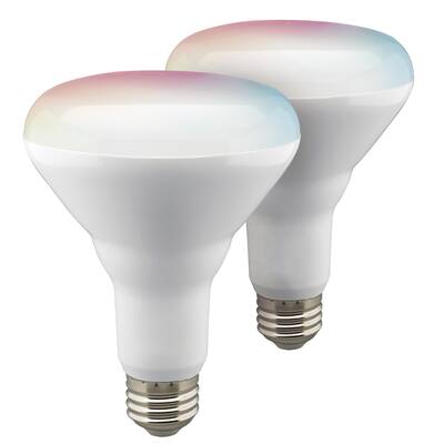 9.5 Watt BR30 LED RGB & Tunable White Starfish IOT 120 Volt 800 Lumens 2-pack