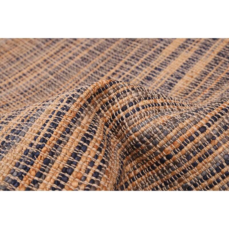 ECARPETGALLERY Flat-Weave Palas Denizli Tan Jute Kilim - 5'4 x 7'5