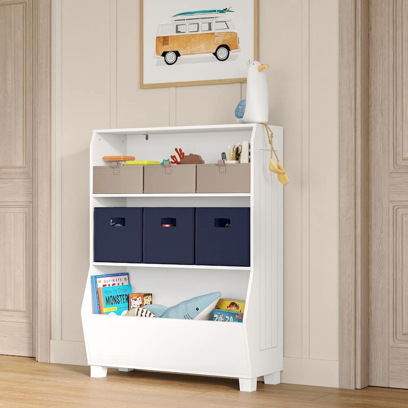 RiverRidge Kids 2pc 5" Fabric Collapsible Storage Cube Organizers for Playroom Organization