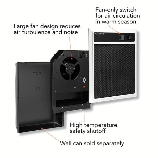 Cadet NLW402T 13650 BTU 208/240 Volt 4000 Watt In-Wall Fan-Forced - Bed  Bath u0026 Beyond - 20656325
