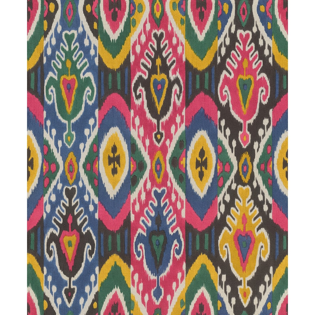 Rasch Villon Multicolor Ikat Wallpaper