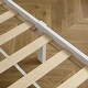 preview thumbnail 3 of 13, White Twin Pine Single-Layer Core Vertical Stripe Full-Board Curved Bed Head