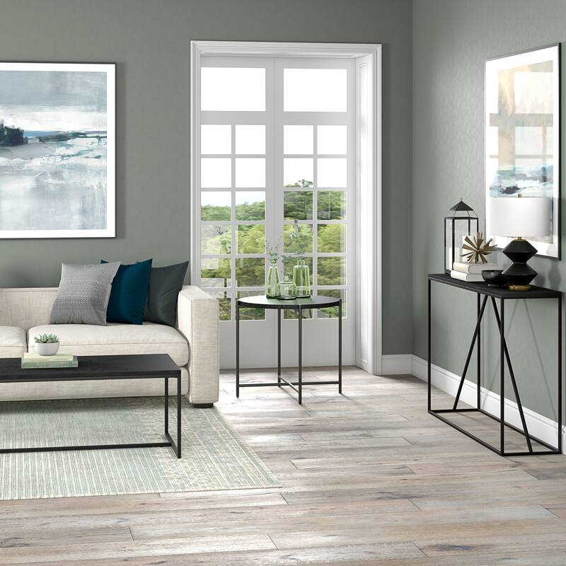 Loretta 23.63" Wide Round Side Table with MDF Top