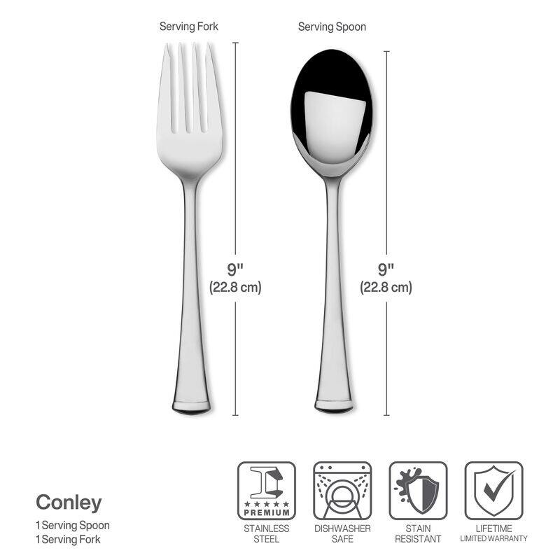 International Silver Conley 34-Piece Flatware Set