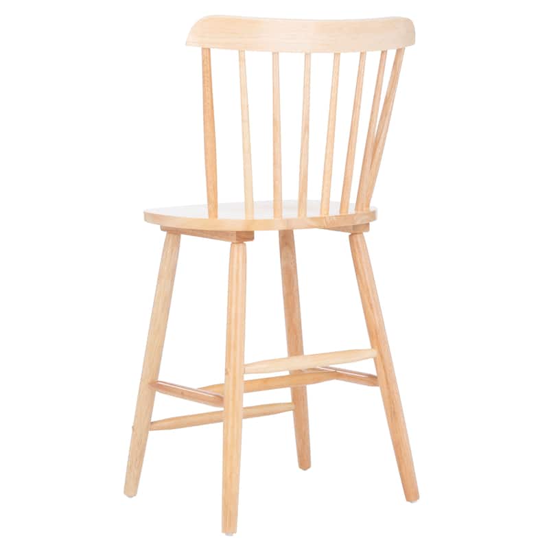 SAFAVIEH Arra 24-inch Spindle Farmhouse Counter Stool (Set of 2) - 19.9" x 20.1" x 43.1" - 20"W x 20"D x 38"H
