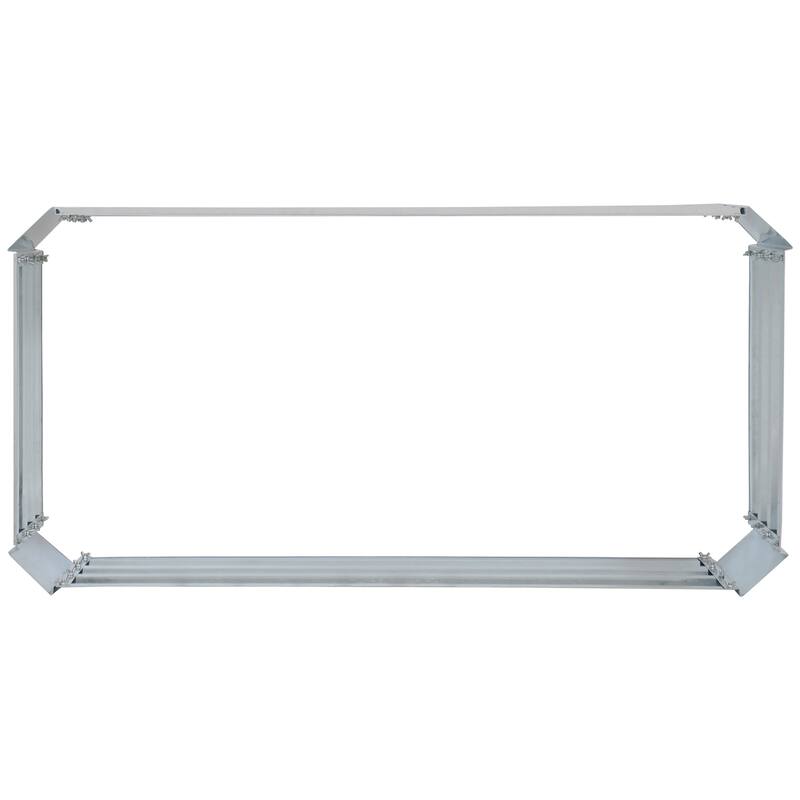 Sunnydaze Galvanized Steel Raised Garden Bed - 4' x 2' Rectangle