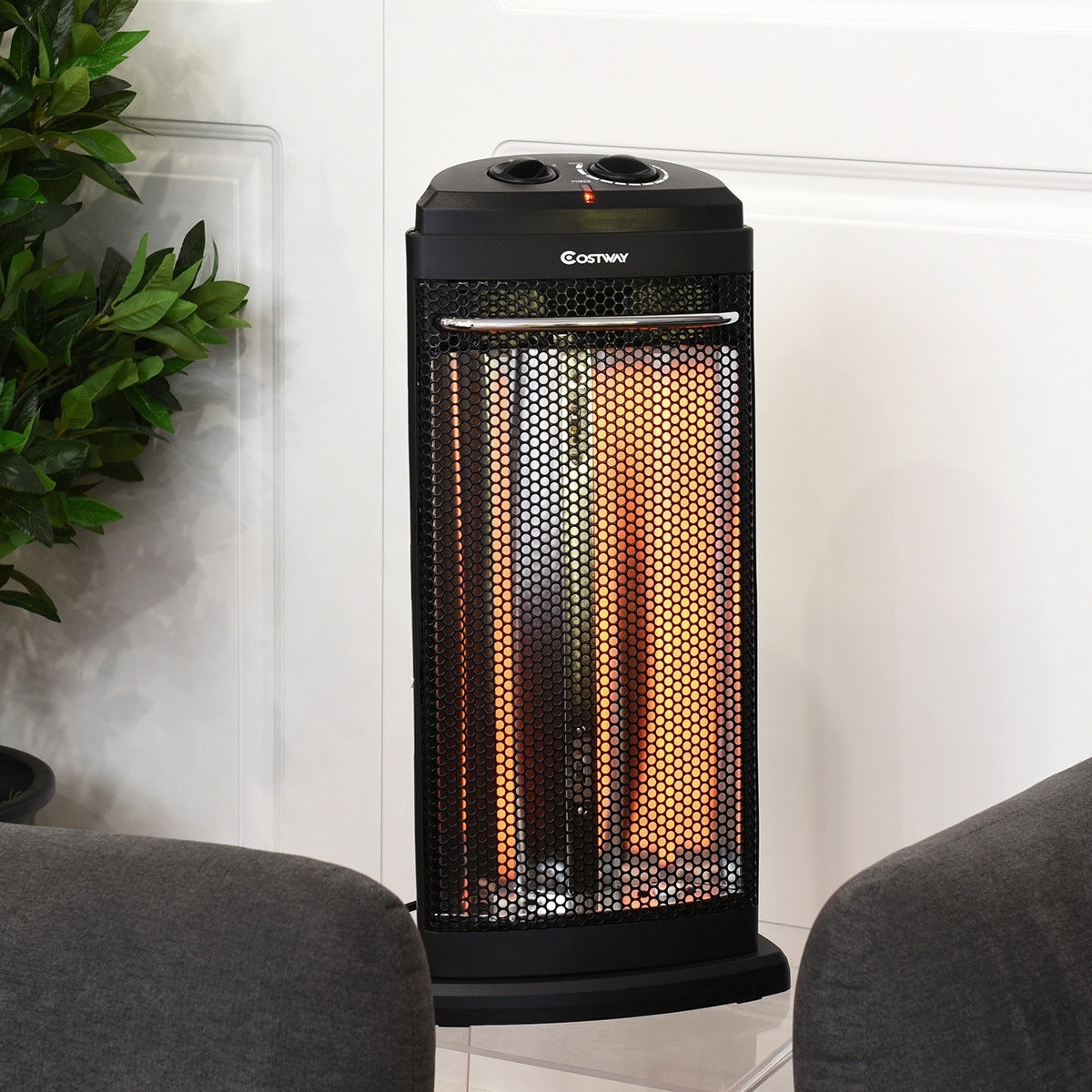 Shop Costway Infrared Electric Quartz Heater Living Room Space