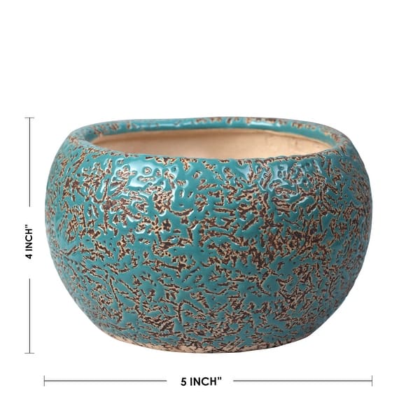 Terra Glazed Ceramic Bowl Planter Bed Bath & Beyond 36080986