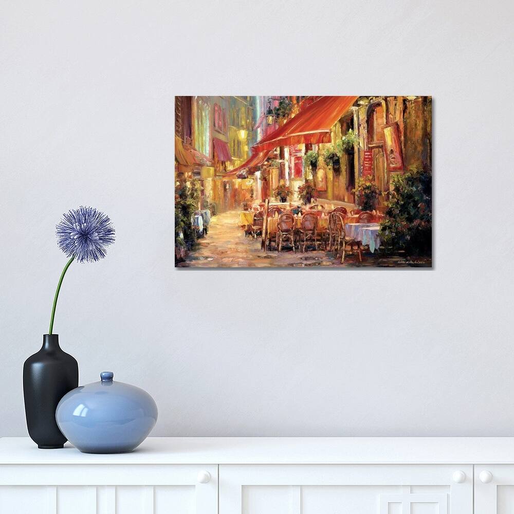 iCanvas "Cafe in Light" by Haixia Liu Canvas Print