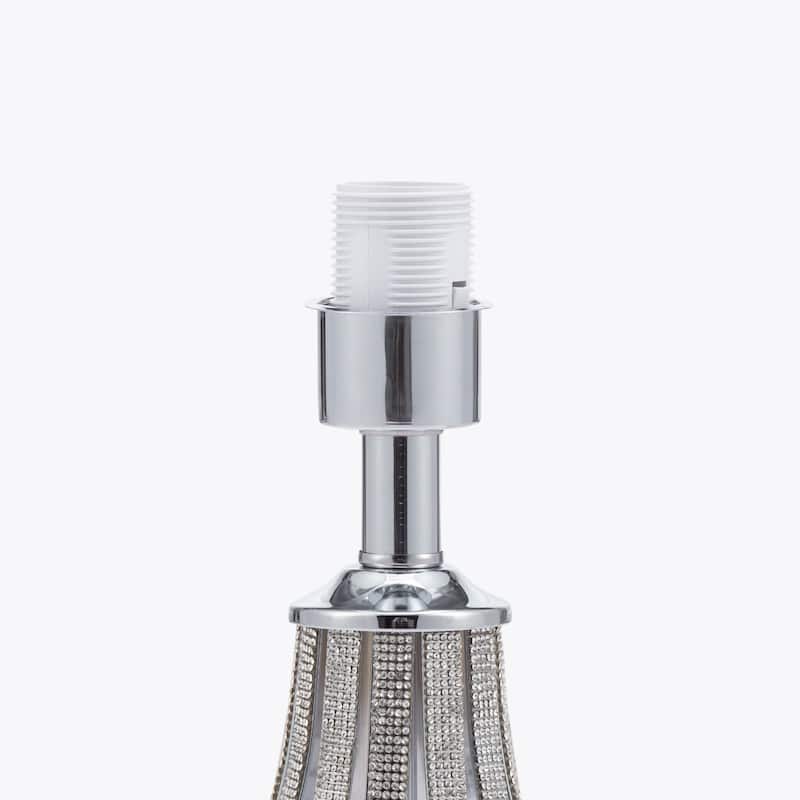 22.8" Modern Metal Table Lamp - Desk Light for Bedroom, Living Room