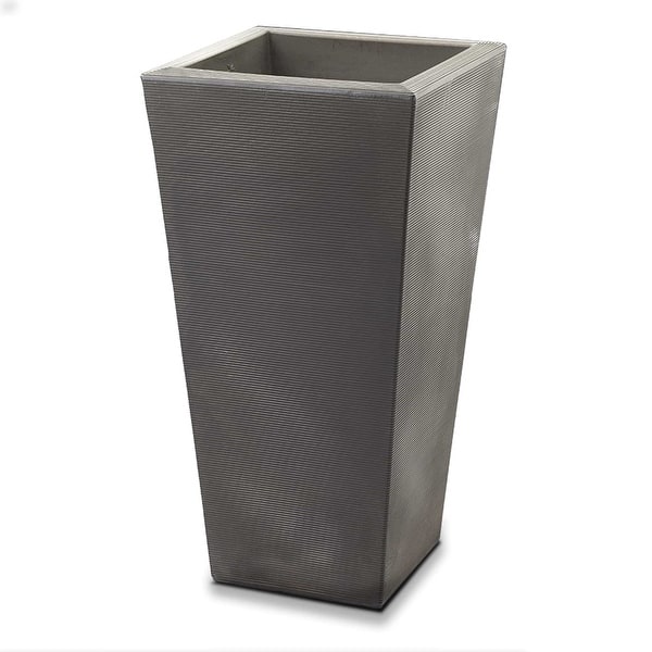 Bowery Indoor Outdoor Square Tall Plant Pot with Sand Cavity - Bed Bath &  Beyond - 40905864