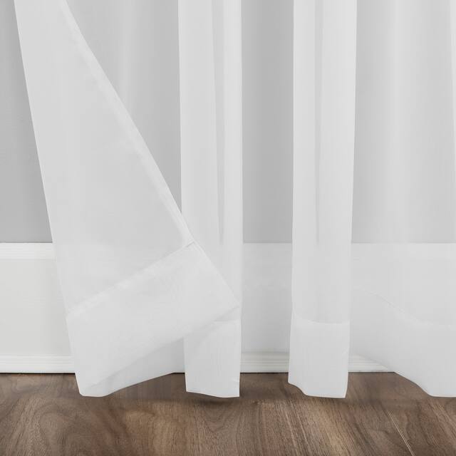 No. 918 Emily Voile Sheer Grommet Curtain Panel- Single Panel