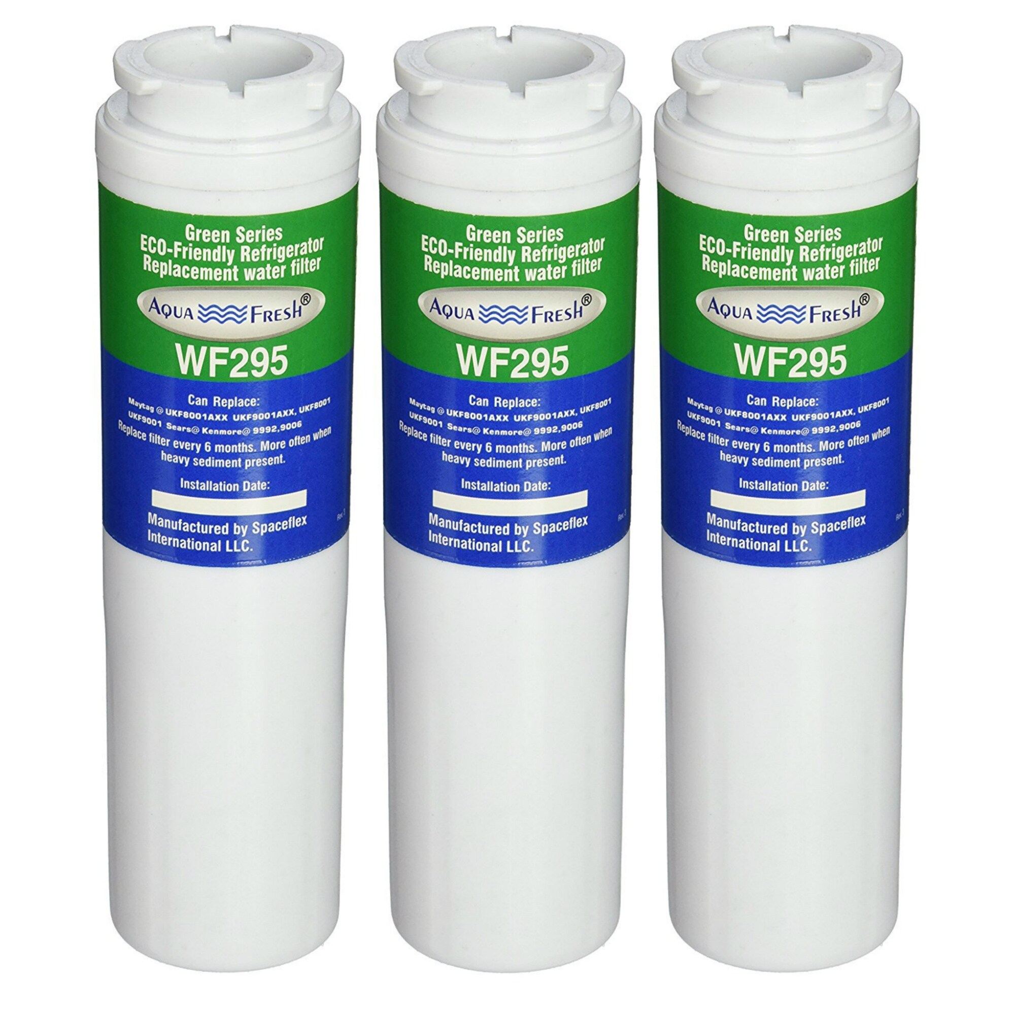 Replacement Water Filter For Kitchenaid Krfc302ess Refrigerator Water Filter By Aqua Fresh 3 Pack Green Overstock 21360319