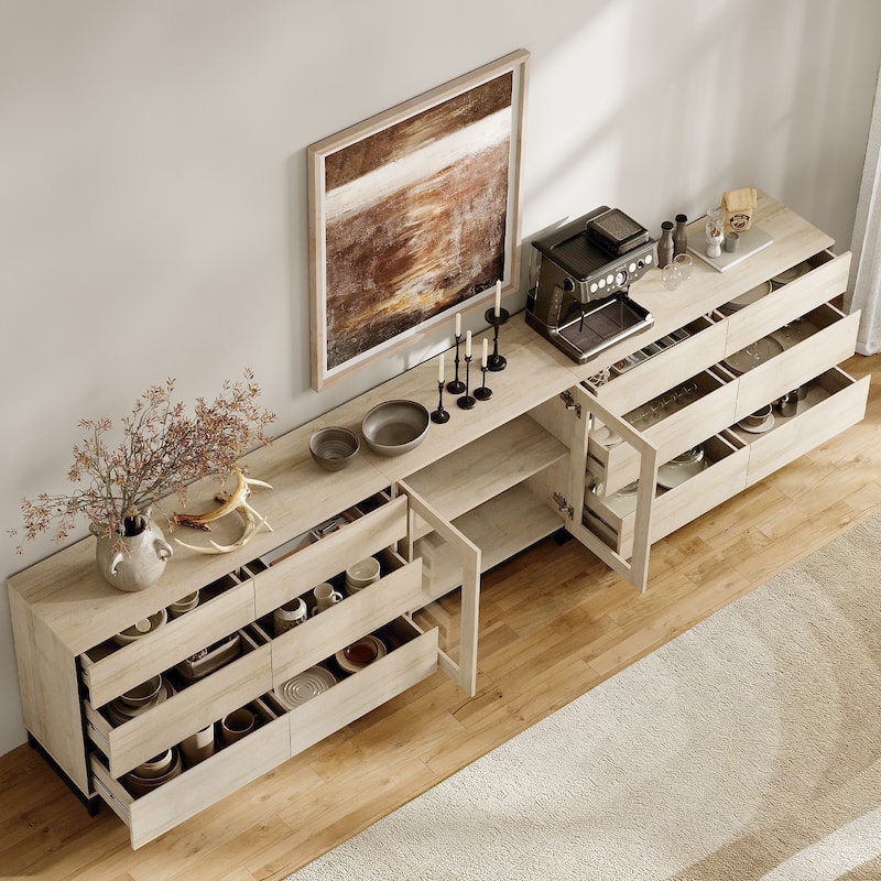 3 in 1 TV Stand for TVs up to 120 inches, Modern Entertainment Center for Living Room, Bedroom