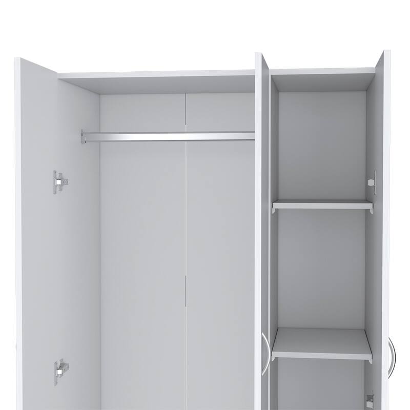 Wardrobe for Bedroom,Two ample drawers for additional storage options.