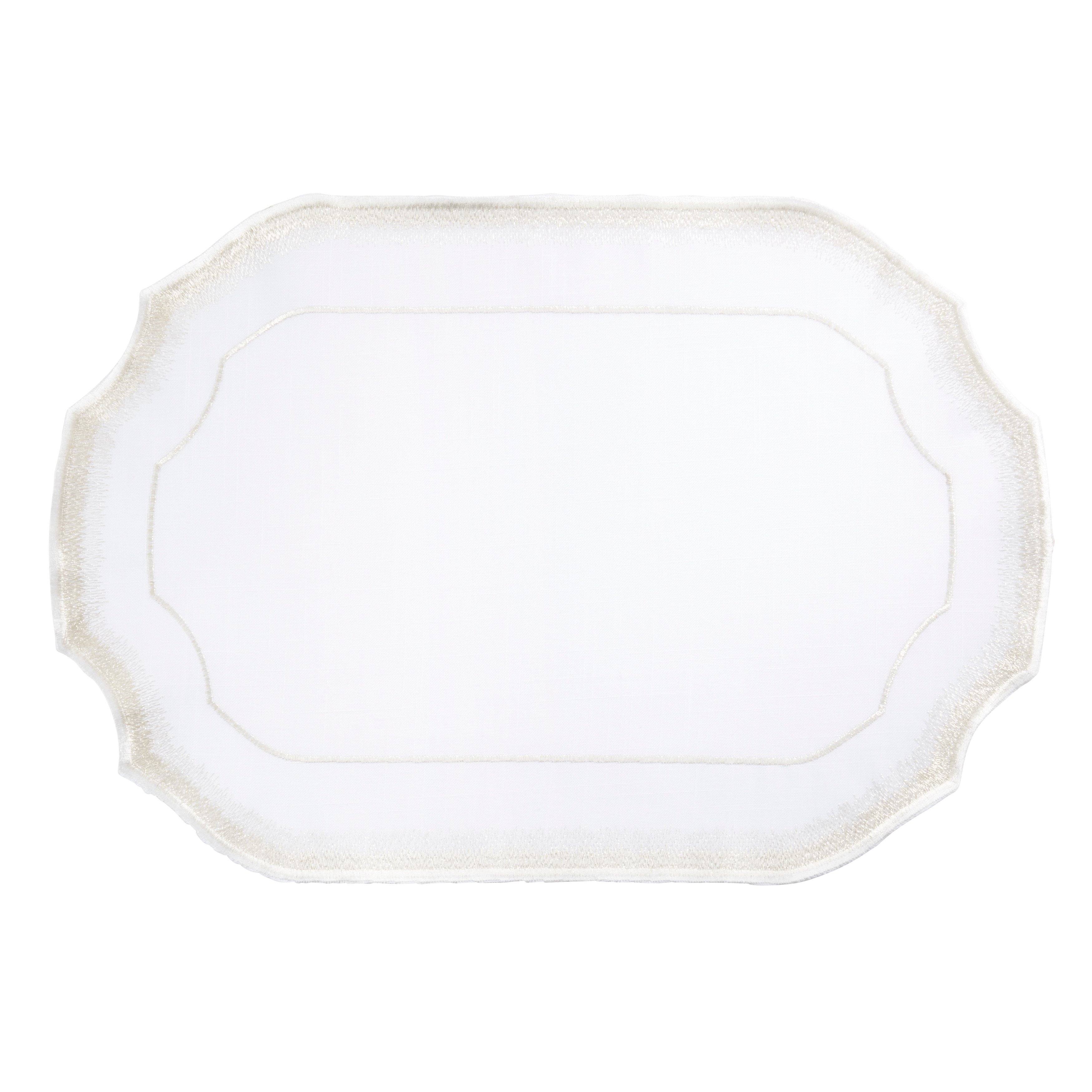Elegant Embroidery Detail Placemat (Set of 4)