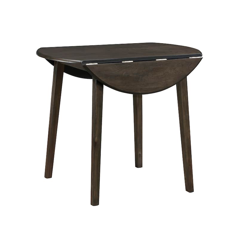 Corinne Wood Drop Leaf Round Dining Table