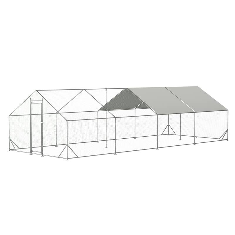 Large Metal Chicken Coop with Waterproof and Anti-Ultraviolet