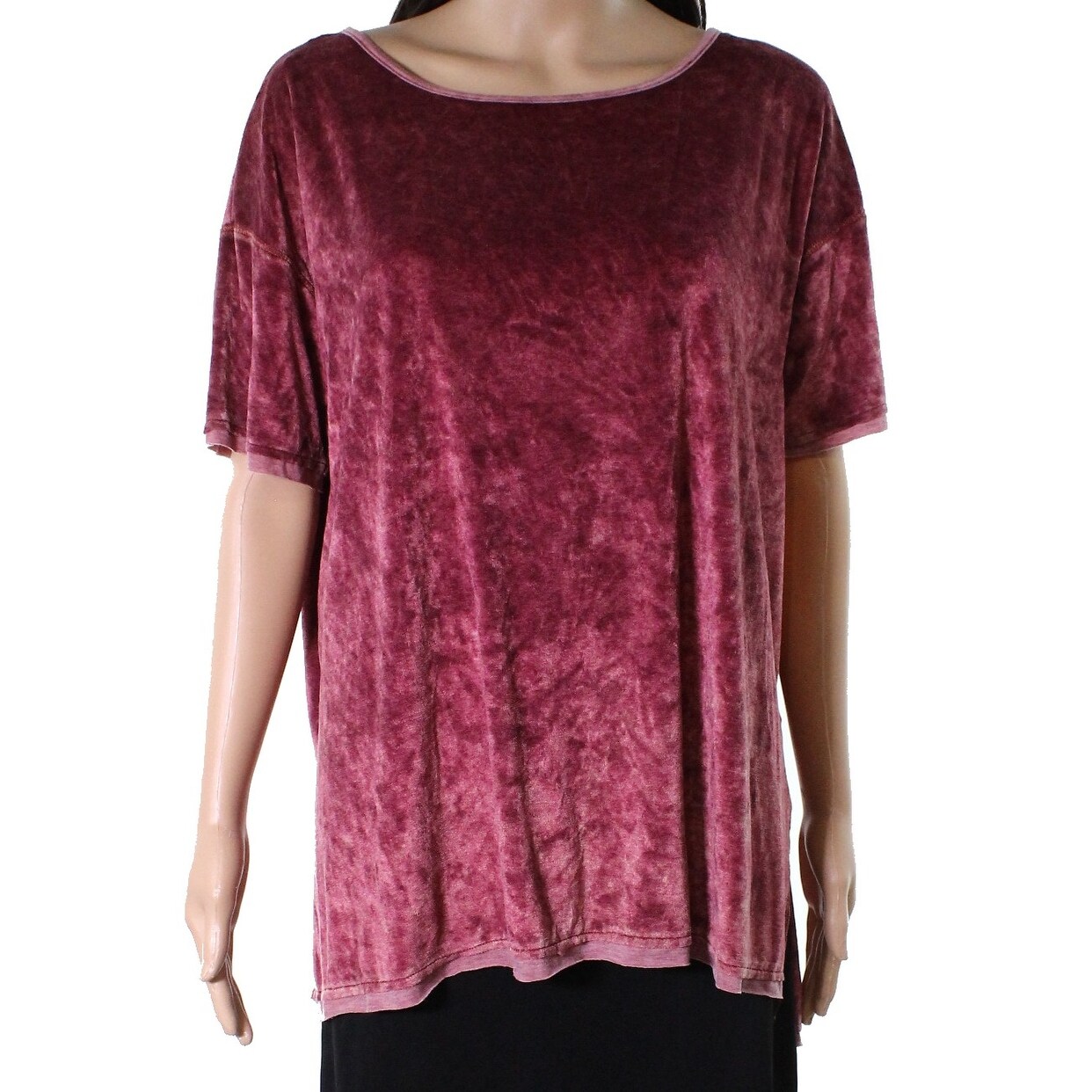 Shop Peach Love Pink Magenta Women S Size Medium M Velour Slit