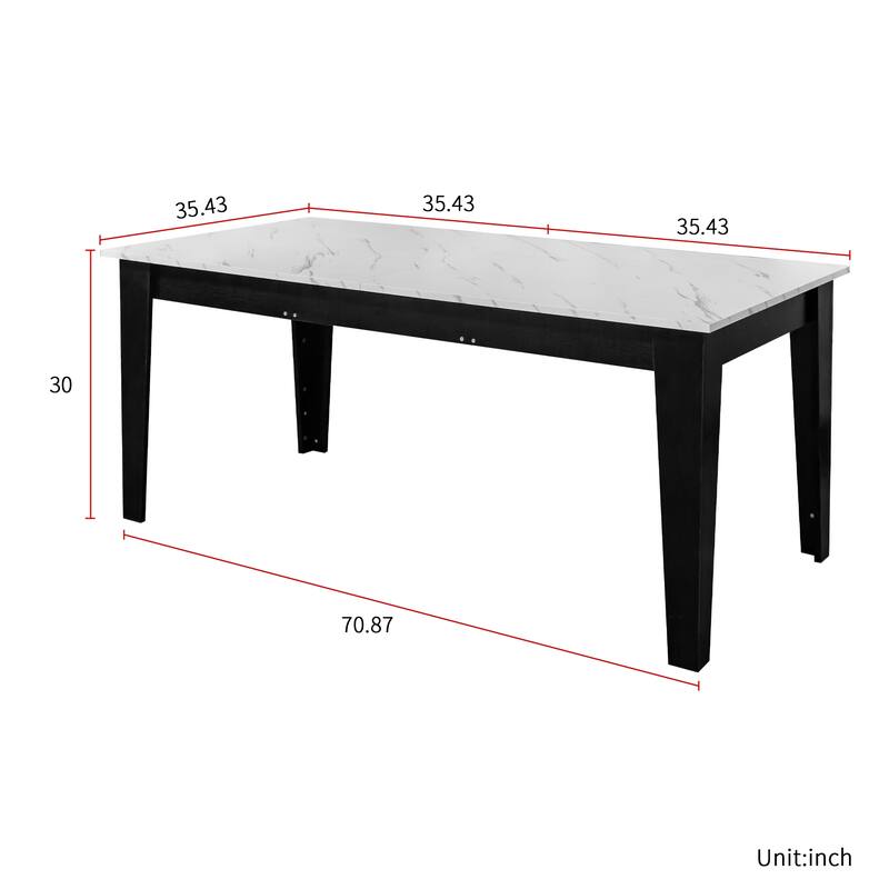 Dining Table, 106.3 in Large Extendable Kitchen Table