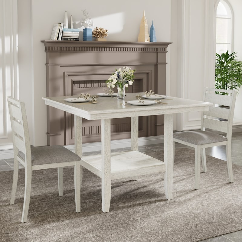 VECELO Solid Wood Dining Chairs Set of 2/4/6