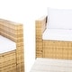 preview thumbnail 40 of 52, SAFAVIEH Outdoor Patio Furniture Machie 4-Piece Conversation Set