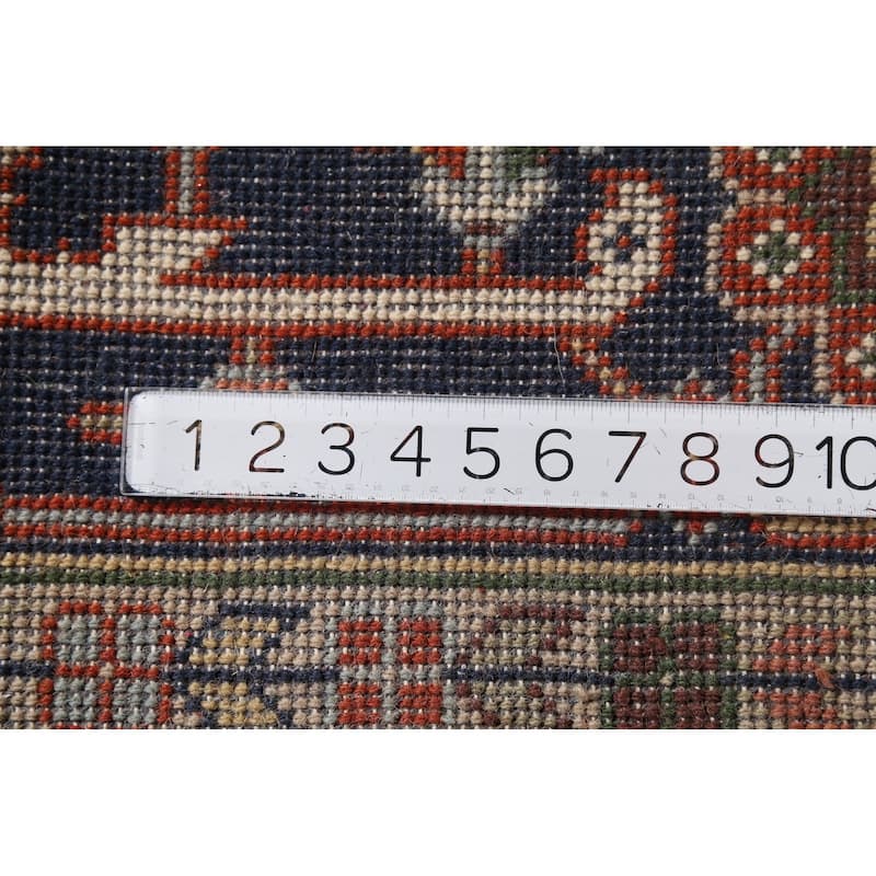 Orange Heriz Serapi Indian Area Rug Handmade Wool Carpet - 9'0"x 11'9"
