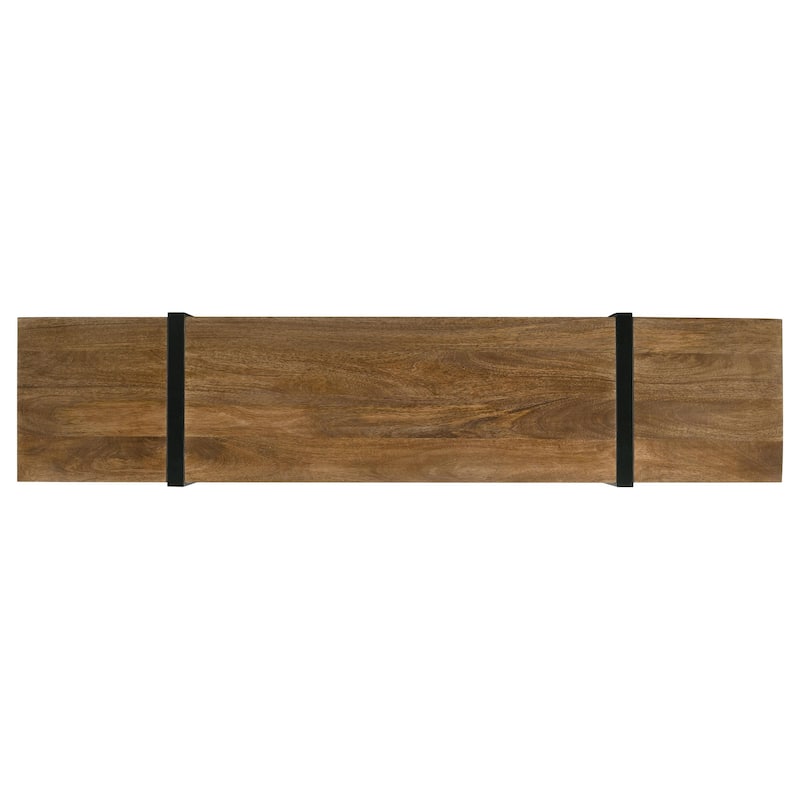 Otto 5-Drawer Mango Wood 70" TV Stand Media Console Brown