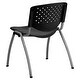 preview thumbnail 60 of 75, Powder-coated Metal/ Plastic Stackable Chair (Set of 5)