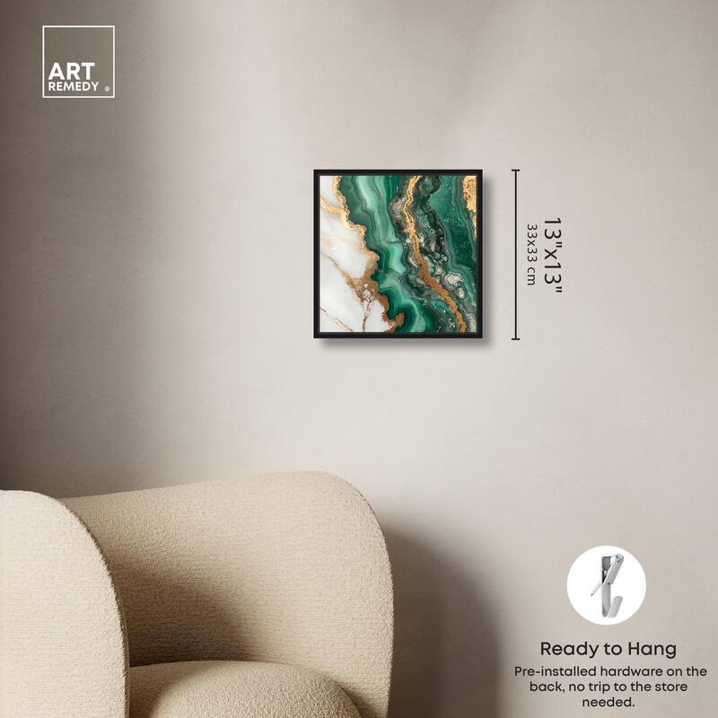 Malachite Majesty Canvas by Art Remedy