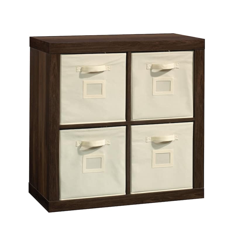 Wood 4-Cube Organizer, Brown